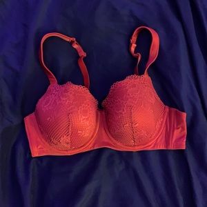 Ambrielle Red Lace Lightly Lined Balconette Bra